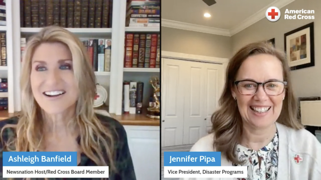ashley banfield and jennifer pipa on linkedin live broadcast.