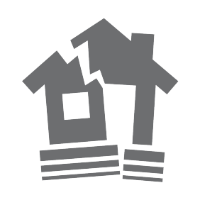 earthquake icon.