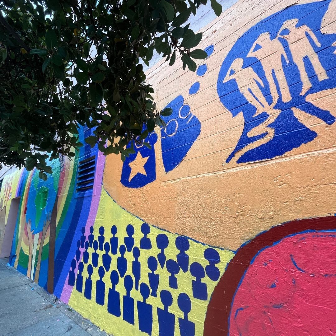 mural at San Francisco office