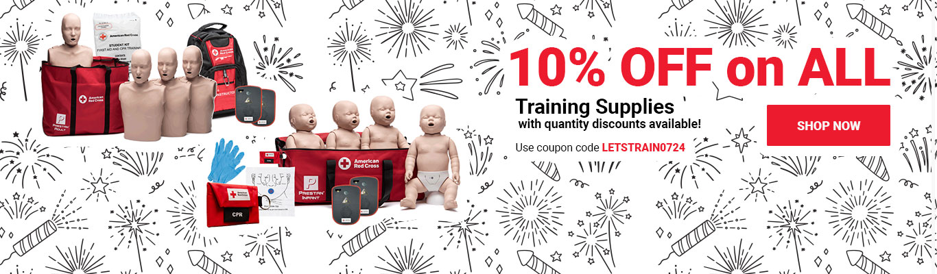 10% OFF on ALL Training Supplies, with quantity discounts available! Use coupon code LETSTRAIN0724 at checkout! Shop Now >